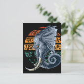 Elephantopus Elephant Tentacle Trunk Lovecraft Briefkaart (Staand voorkant)