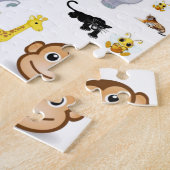 Elephants Animal Jigzaag Puzzle Legpuzzel (Zijkant)