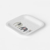 Elephants Baby shower Papieren Borden Papieren Bordje (Gebogen)