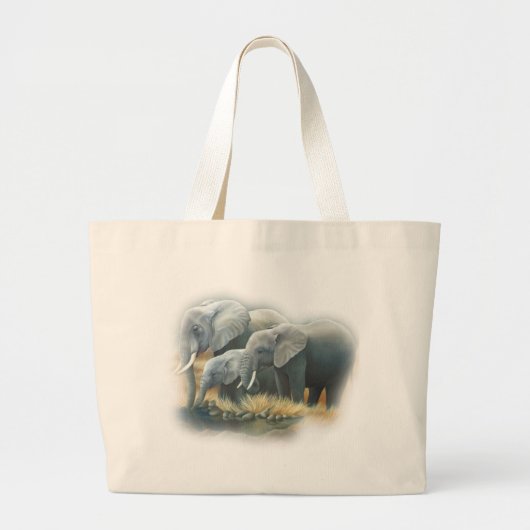 Elephants Bag Grote Tote Bag (Voorkant)