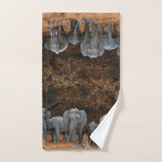 Elephants Bathroom Towel Set Bad Handdoek (Handdoek)