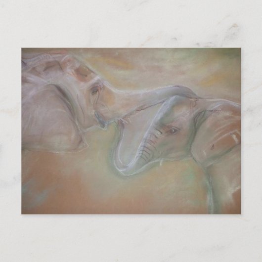 Elephants-briefkaart Briefkaart (Voorkant)