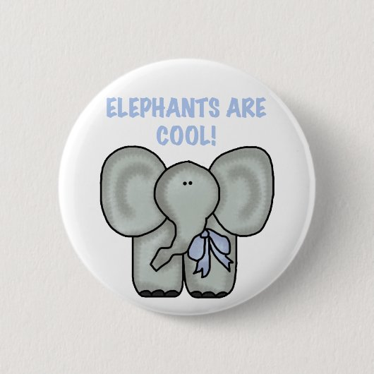 ELEPHANTS-Button Ronde Button 5,7 Cm (Voorkant)