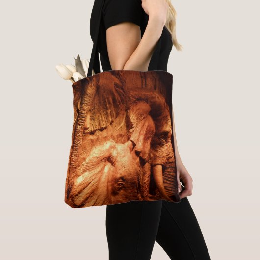Elephants Canvas tas (Dichtbij)
