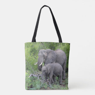 Elephants Canvas tas
