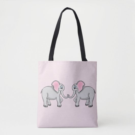 Elephants Canvas tas (Voorkant)
