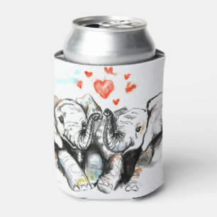 Elephants Couple kan het schilderen koeler maken