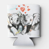 Elephants Couple kan het schilderen koeler maken (Achterkant)