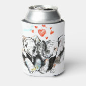 Elephants Couple kan het schilderen koeler maken (Blikje Achterkant)