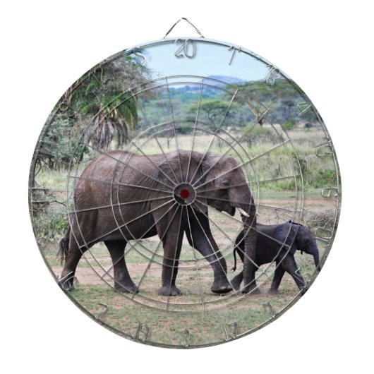 Elephants Dartboard Dartbord (Voorkant)