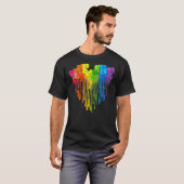 Elephants Dripping Heart Lgbt T-shirt (Voorkant volledig)