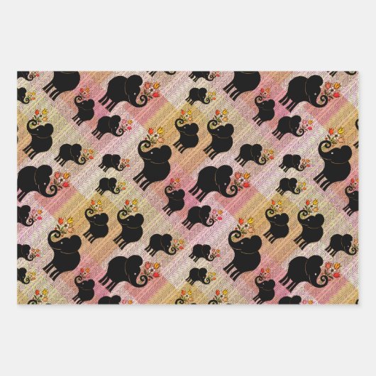 Elephants, Elephants en MEER Elephants Inpakpapier Vel (Voorkant)