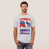 Elephants en Donkeys T-shirt (Voorkant volledig)