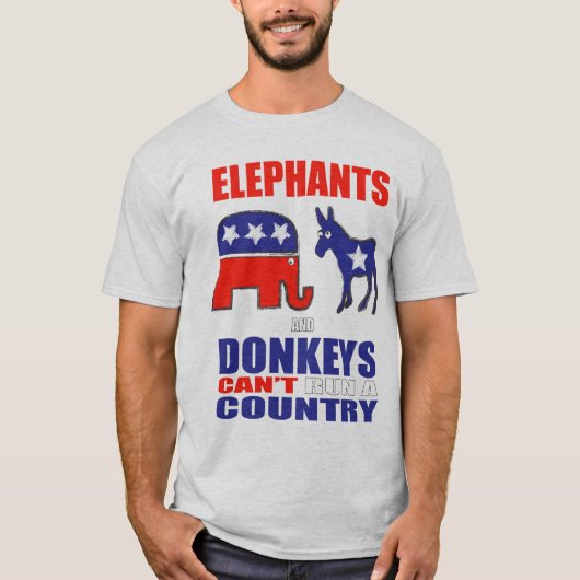 Elephants en Donkeys T-shirt (Voorkant)