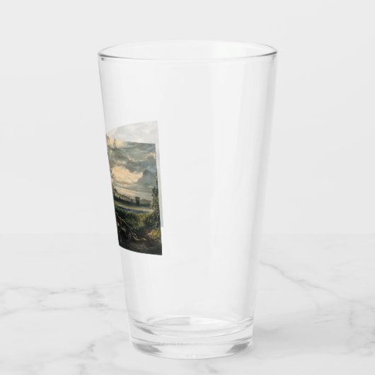 Elephants en een panter in de Indische woestijn Glas (Links)