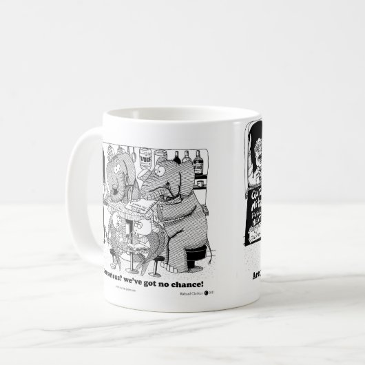 Elephants en Goldfish pub quiz Koffiemok (Voorkant links)