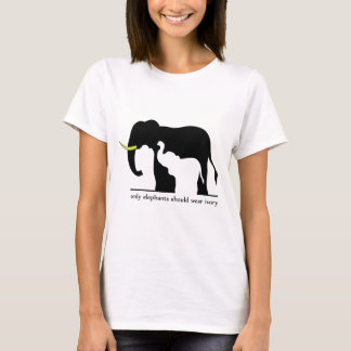 Elephants en Ivory (wit) T-shirt