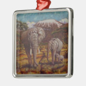 Elephants en Kilimanjaro Ornament (Links)