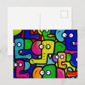 ELEPHANTS GRAFFITI Briefkaart Ver.2 (Voorkant / Achterkant)