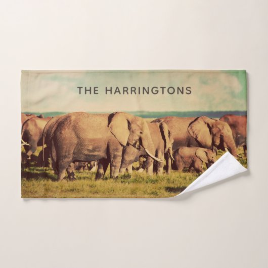 Elephants handhanddoek handdoek (Handdoek)