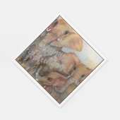 Elephants Happy 3rd Birthday Party Celebration Servet (Hoek)