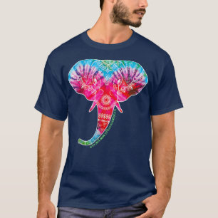Elephants Henna Love Calm Tie Dye Loving Kindness T-shirt
