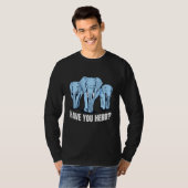 Elephants Herd Immunity Pun Joke Funny T-shirt (Voorkant volledig)