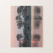 ELEPHANTS IN DE SUNSET Jigzaadpuzzel Legpuzzel (Verticaal)