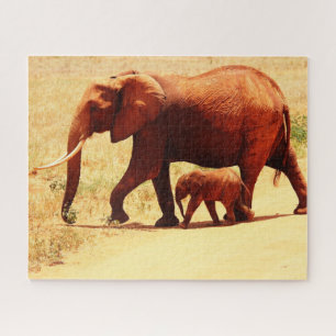 Elephants Jigzaag Puzzle Legpuzzel
