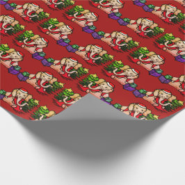 Elephants kerst Cartoon uit de klas Cadeaupapier