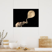 Elephants maken volle maan poster (Keuken)