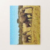 Elephants, Masai Mara Legpuzzel (Verticaal)