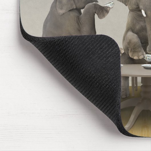 Elephants met theefeestje muismat (Hoek)