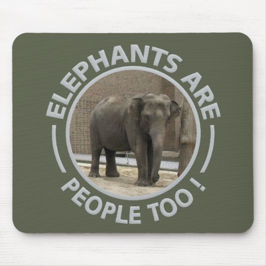 ELEPHANTS mousepad Muismat (Voorkant)