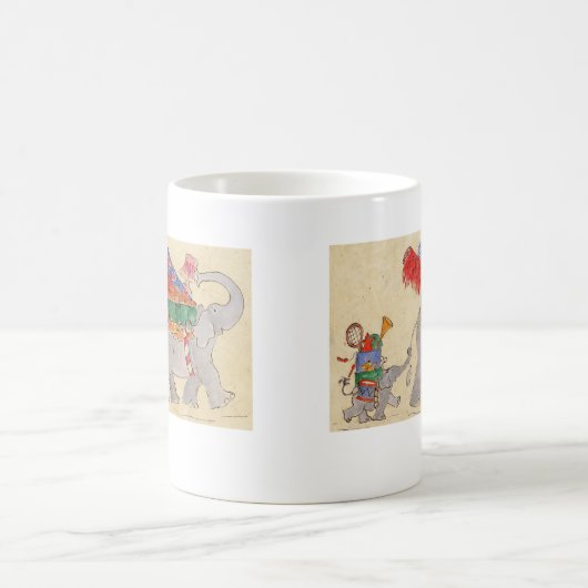 Elephants Moving Day Koffiemok (Center)