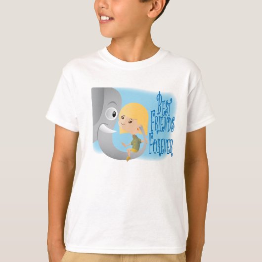 Elephants Never Forget Their Friends T-shirt (Voorkant)