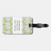 Elephants, olifantenpatroon, Jouw naam Bagagelabel (Achterkant horizontaal)