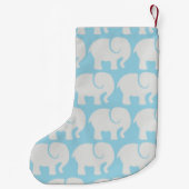 Elephants, olifantenpatroon, Jouw naam Kleine Kerstsok (Achterkant)