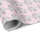 Elephants-pakpapier Cadeaupapier (Rol Hoek)