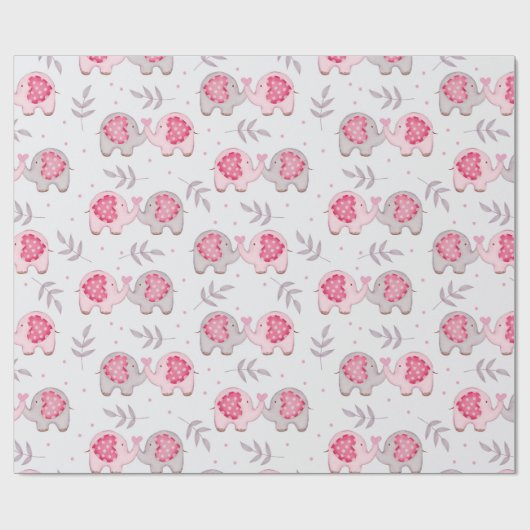 Elephants-pakpapier Cadeaupapier (Vlak)