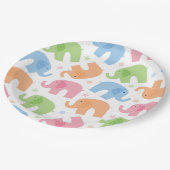 Elephants Paper-Borden Papieren Bordje (Gekanteld)