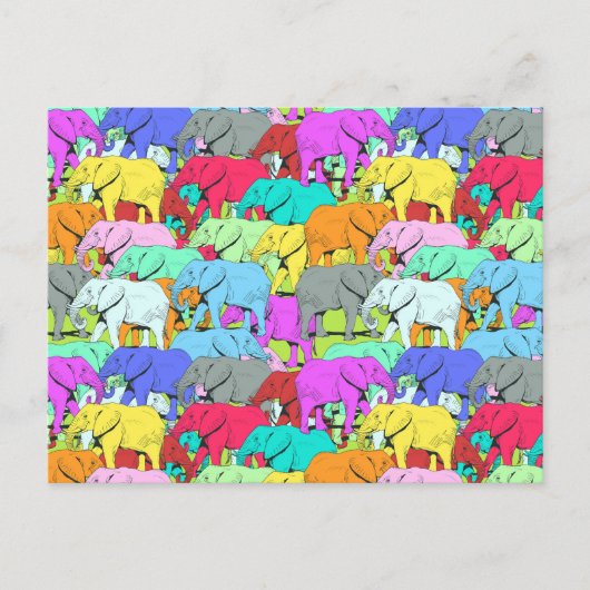 Elephants Parade Briefkaart (Voorkant)