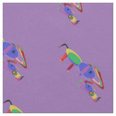 Elephants Pattern Fabric Stof (Close Up)
