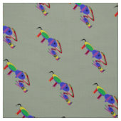 Elephants Pattern Fabric Stof (Swatch)