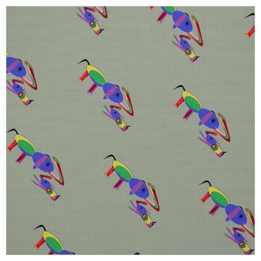 Elephants Pattern Fabric Stof (Swatch)