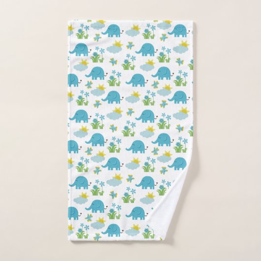 Elephants Pattern-handdoekset Bad Handdoek (Handdoek)