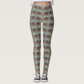 Elephants Patterned Leggings (Voorkant)