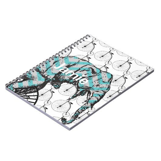 Elephants plus fietsen Equal YIKES Notitieboek (Linkerzijde)