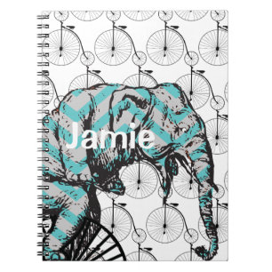 Elephants plus fietsen Equal YIKES Notitieboek