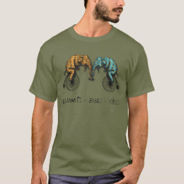 Elephants plus fietsen Equal YIKES T-shirt